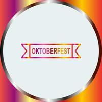 Oktoberfest Banner Vector Icon