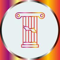 Broken Pillar Vector Icon