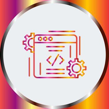 icono de vector de codificación