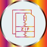 icono de vector de archivo zip