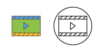 icono de vector de video y animación único