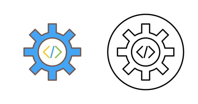 Unique Code Optimization Vector Icon