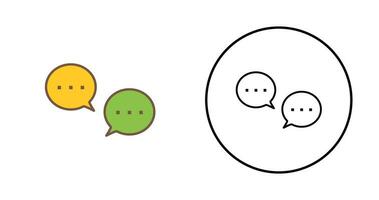 Unique Conversation Bubbles Vector Icon