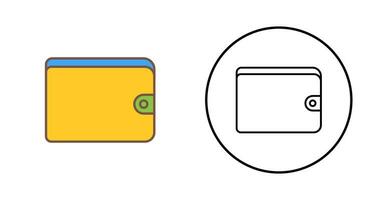 icono de vector de billetera única