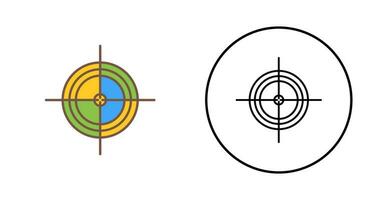 Unique Target Vector Icon