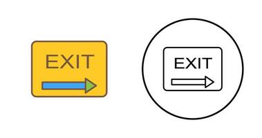 Unique Exit Vector Icon