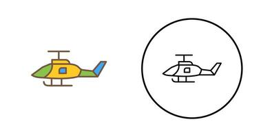 icono de vector de helicóptero militar