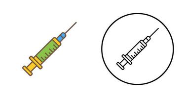 icono de vector de jeringa