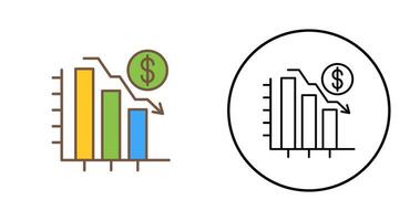 Chart Down Vector Icon