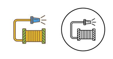 icono de vector de manguera de agua