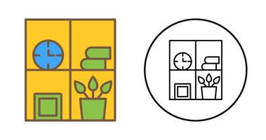 Bookshelf Vector Icon