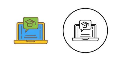 E Learning Vector Icon