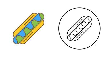 icono de vector de hotdog