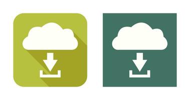 Unique Download from Cloud Vector Icon