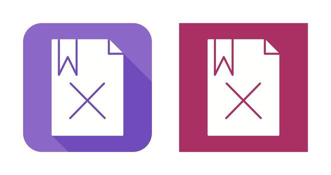 Unique Delete Vector Icon