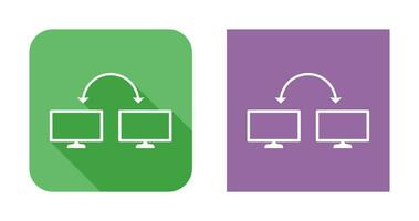 icono de vector de sistemas conectados únicos