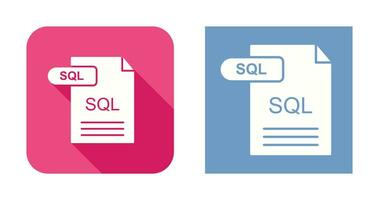 icono de vector de sql