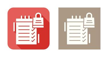 Shopping List Vector Icon