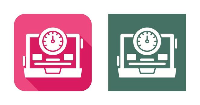 icono de vector de velocímetro