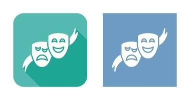 icono de vector de máscaras de teatro