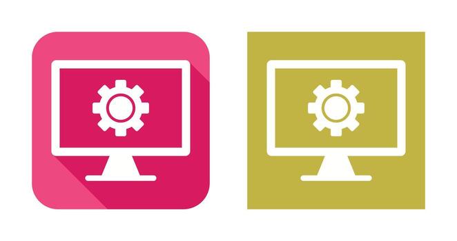 Monitor Screen Vector Icon