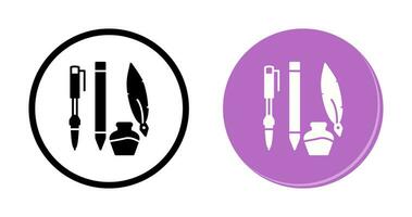 Unique Writing Equipment Vector Icon