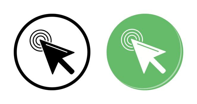Unique Click Vector Icon