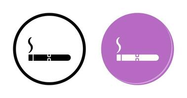 Unique Lit Cigar Vector Icon