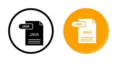 icono de vector de java