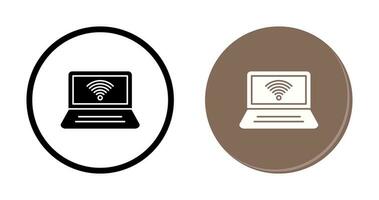 Connected Laptop Vector Icon