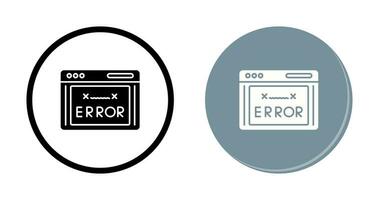 icono de vector de código de error