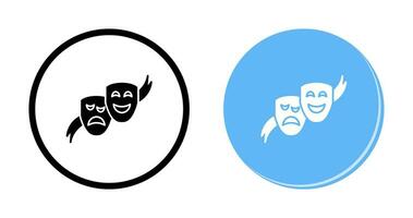 Theater Masks Vector Icon