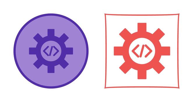 icono de vector de optimización de código único