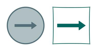 Unique Right Arrow Vector Icon