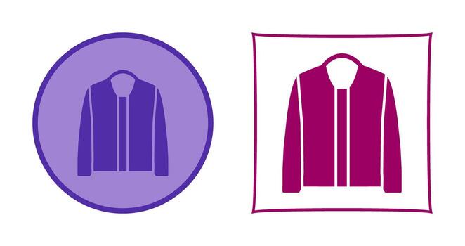 icono de vector de chaqueta