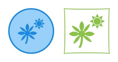 Flower in sunlight Vector Icon