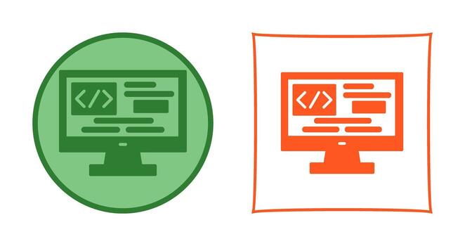 icono de vector de codificación