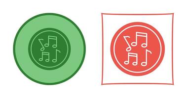 Musical Notes Vector Icon