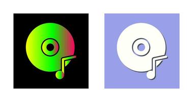 icono de vector de cd de música