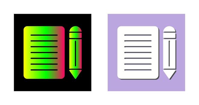 nota, vector, icono vector