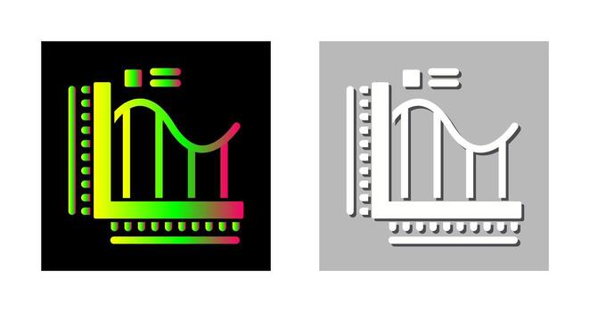 icono de vector de gráfico de barras