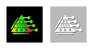 Pyramid Graph Vector Icon