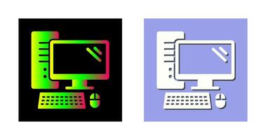 icono de vector de computadora