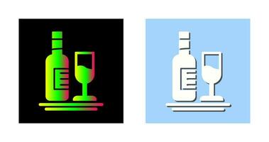 White Wine Vector Icon