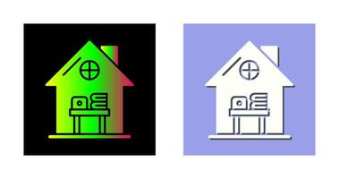 Home Work Place Vector Icon