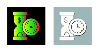 el tiempo es dinero vector icono