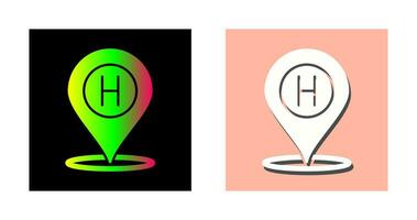 Hotel Location Vector Icon