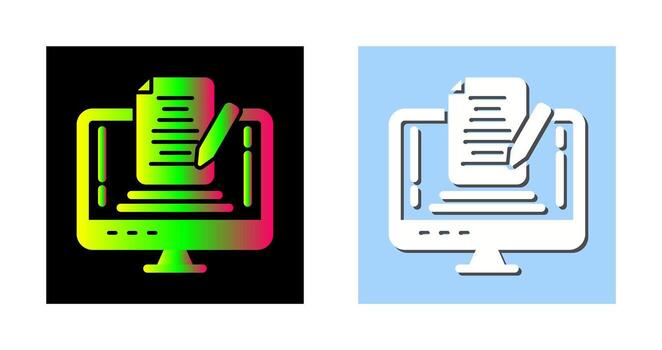 nota, vector, icono vector