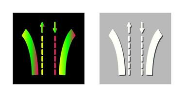 icono de vector de camino