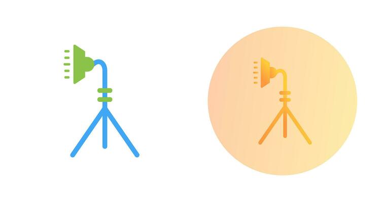 Unique Light Stand Vector Icon